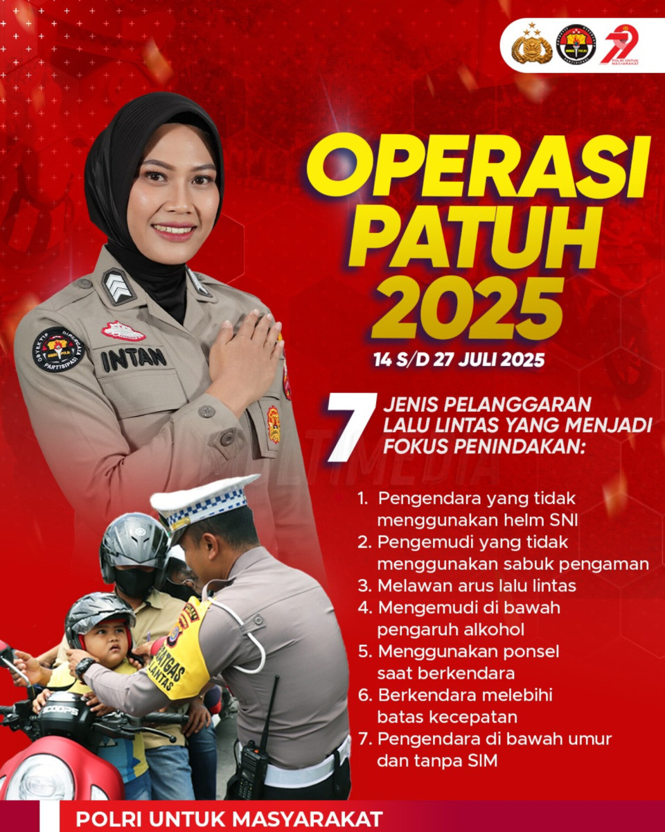 Polri gelar operasi patuh 2025 dorong keselam